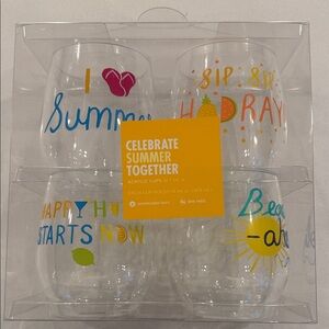 Celebrate Summer Together Acrylic Cups Set